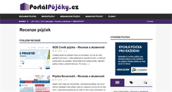 Desktop Screenshot of portalpujcky.cz